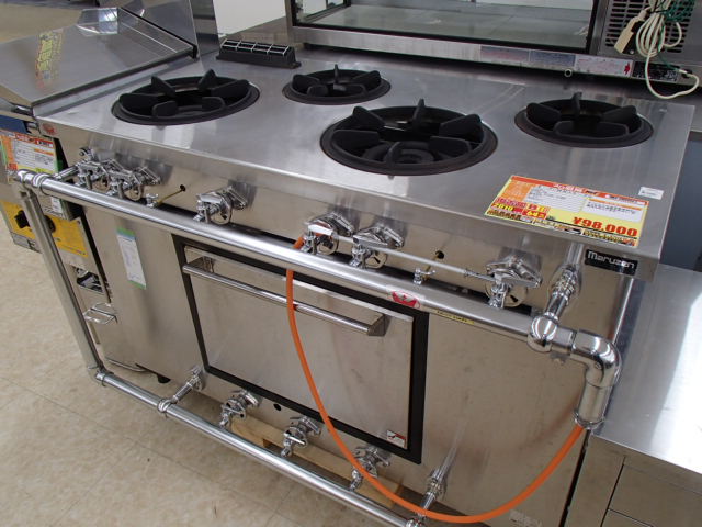 正規激安 業務用厨房機器販売クリーブランドMGRD-126D マルゼン デラックスタイプ ガスレンジ クリーブランド